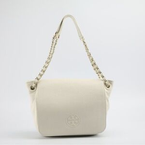 Tory Burch white bombe small shoulder bag/cross body with dust bag